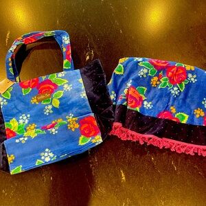 Matilda Jane Sweet Sunshine Floral Terry cloth bag and blanket/towel set NWT